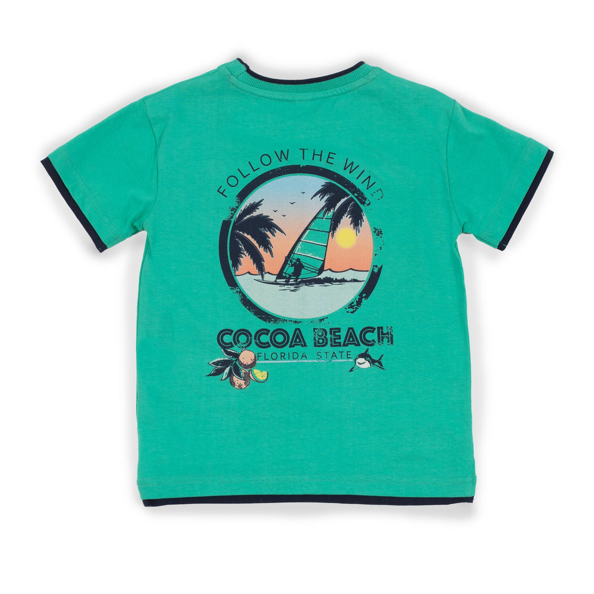 T-Shirt pour enfant garçon par Nano | S2307-02 Vert | Boutique Flos, vêtements mode pour bébés et enfants
