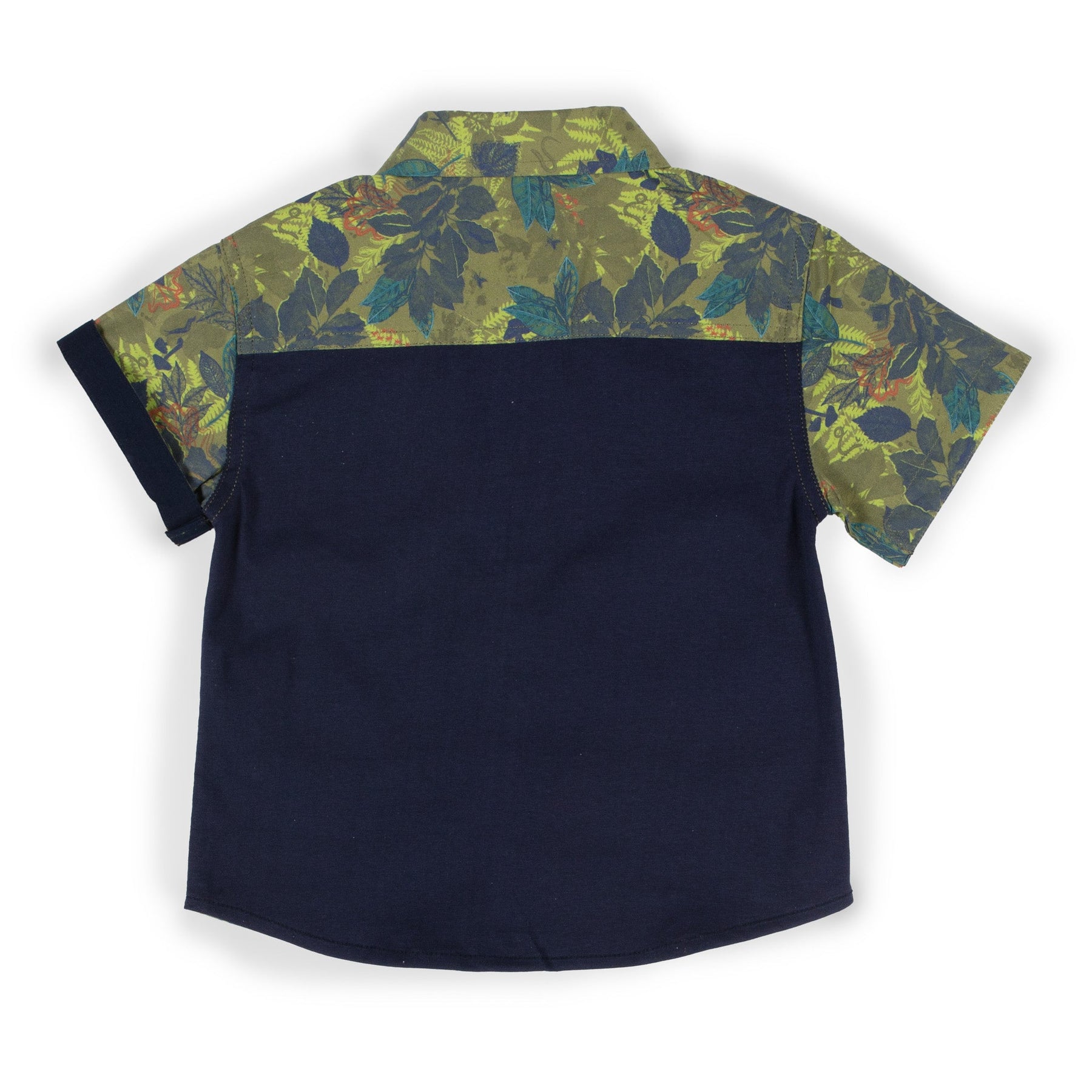 Chemise manches courtes pour bébé garçon par Nano | S2353-01 Olive | Boutique Flos, vêtements mode pour bébés et enfants