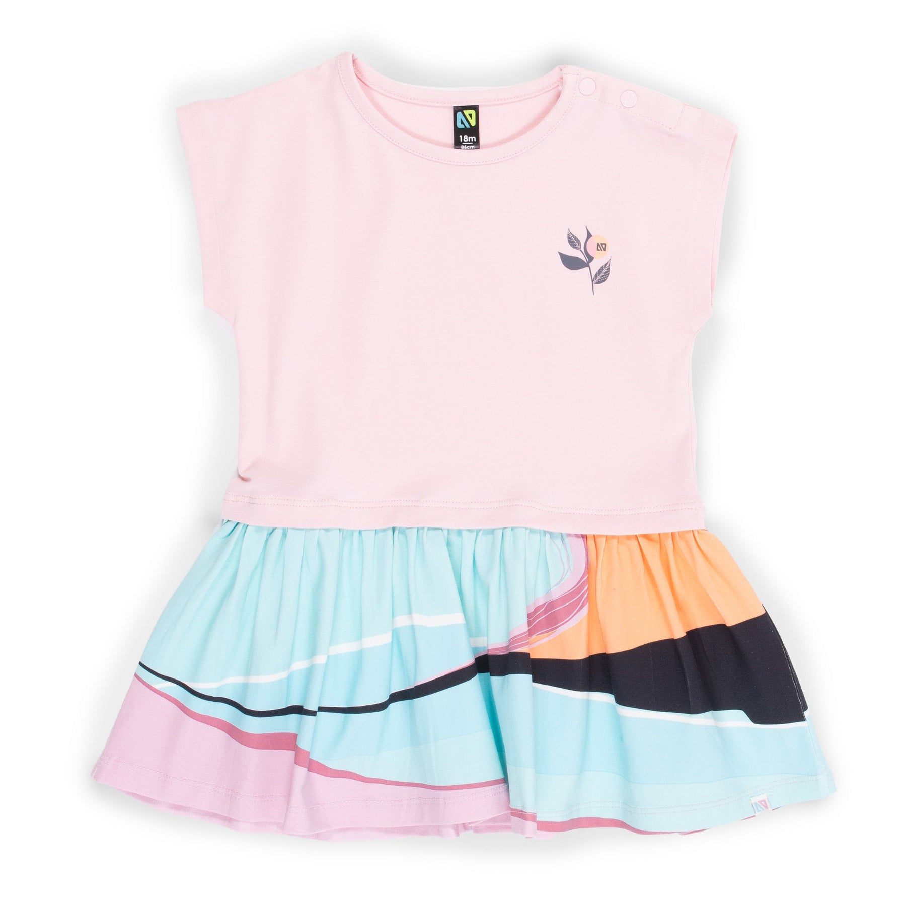 Robe pour bébé fille par Nano | S2358-01 Rose | Boutique Flos, vêtements mode pour bébés et enfants