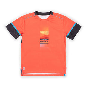 T-Shirt athlétique pour enfant garçon par Nano | S23A81-02 Rouge | Boutique Flos, vêtements mode pour bébés et enfants