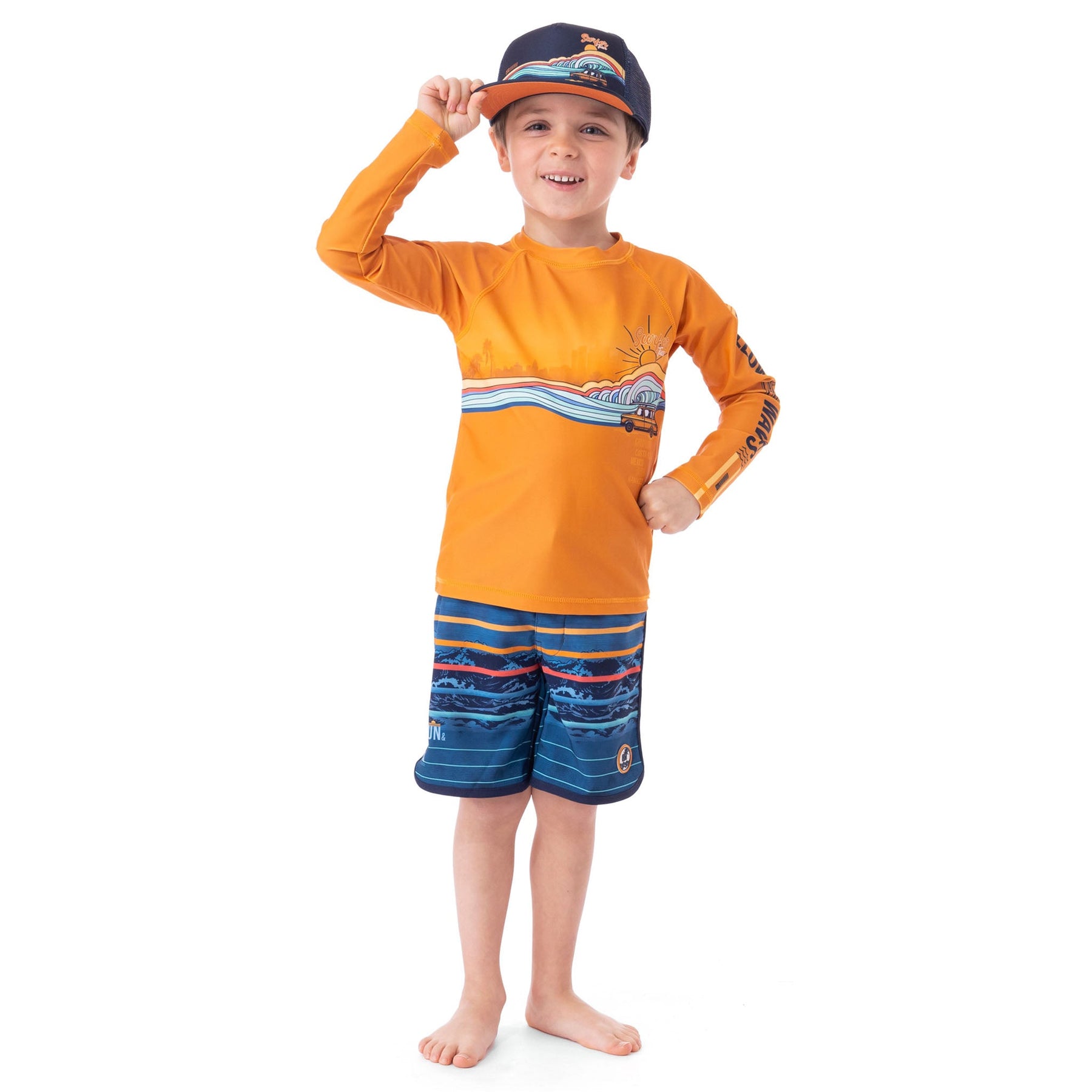 Casquette pour enfant garçon par Nano | S23CAS05 Marine | Boutique Flos, vêtements mode pour bébés et enfants