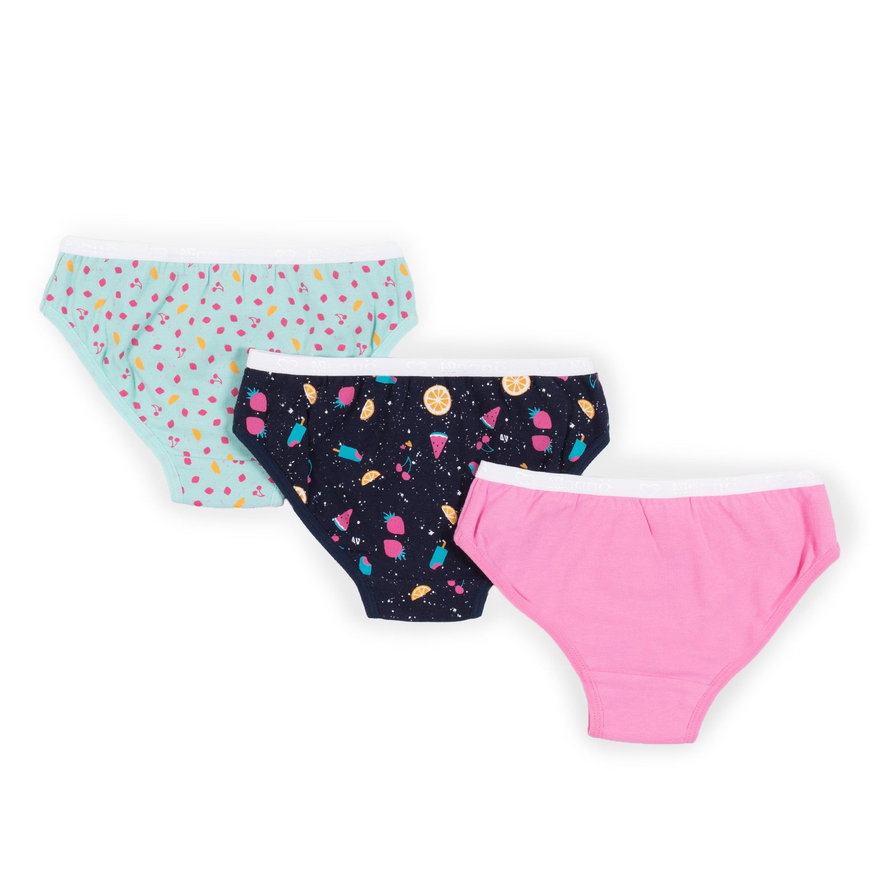 Paquet de 3 culottes pour enfant fille par Nano | S23SV50 Marine | Boutique Flos, vêtements mode pour bébés et enfants