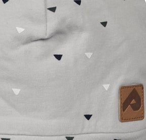 Tuque pour bébé garçon par Perlimpinpin - TU01KK Triangle/Argent - Boutique Flos, vêtements pour bébés et enfants