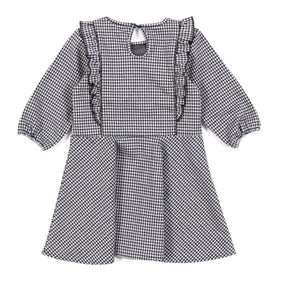 Robe pour enfant fille par Nanö - F2130-09 Noir - Boutique Flos, vêtements pour enfant fille bébés et enfants